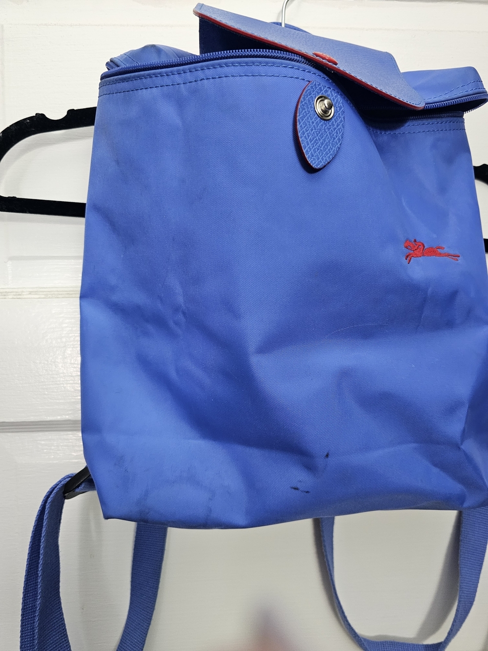As-is Blue Le Pliage Nylon Backpack - Longchamp - Picture 6 of 7